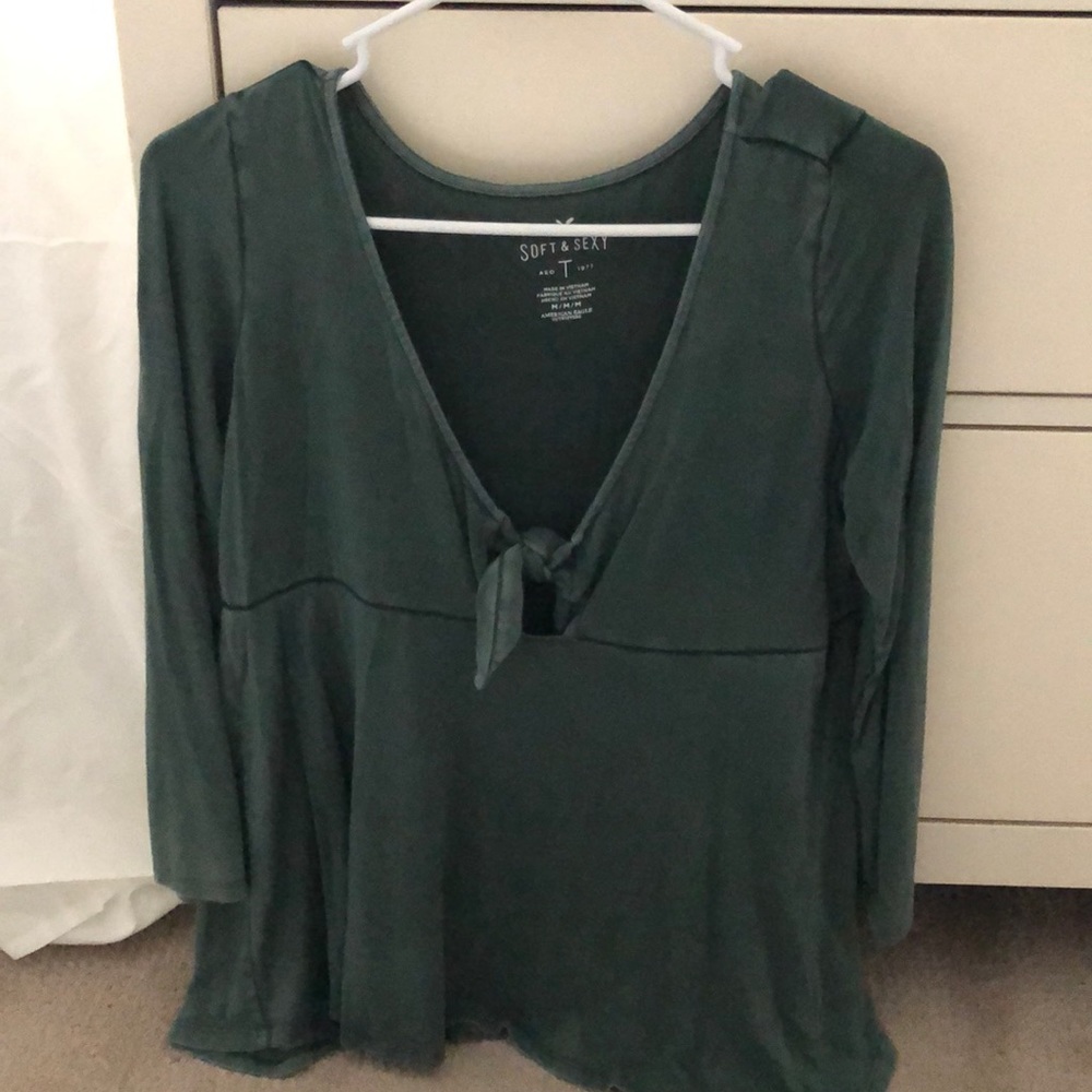 Soft T-shirt peplum blouse